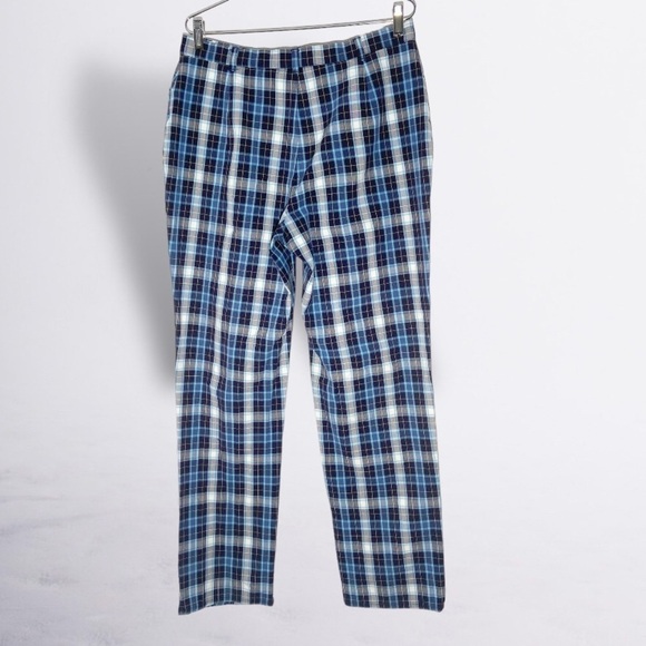 Gardeur Men's Blue Plaid Slim-Line Trousers Size 32 - Picture 2 of 4
